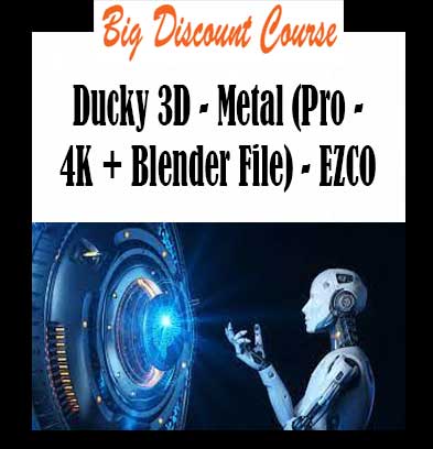 Ducky 3D - Metal (Pro - 4K + Blender File) - EZCO